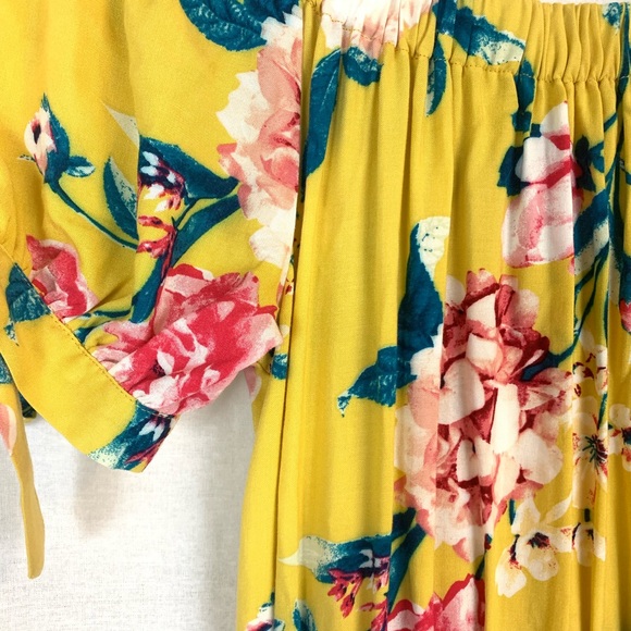 Band of Gypsies Floral Off the Shoulder Maxi NWT - Picture 5 of 8